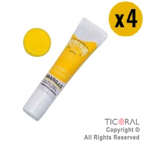 COLORANTE EN GEL AMARILLO x 15 GR (paq x 4 unid)